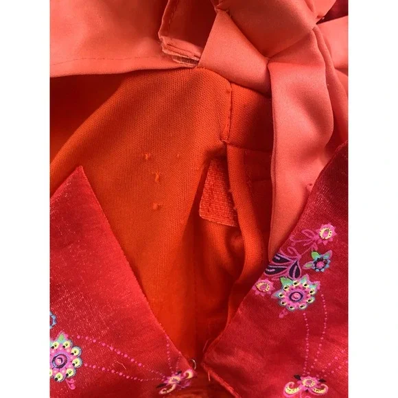 Disney Parks Store Elena Avalor Girls Princess Dress Halloween Sz S Red Deluxe - Picture 6 of 8